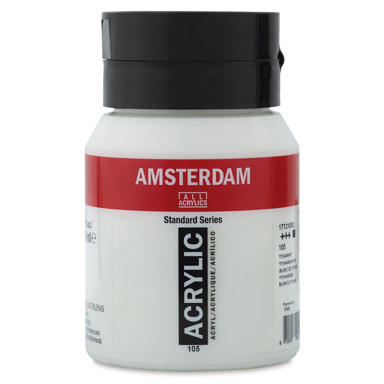 Amsterdam Standard Series Acrylic - Titanium White, 500 ml, Bottle